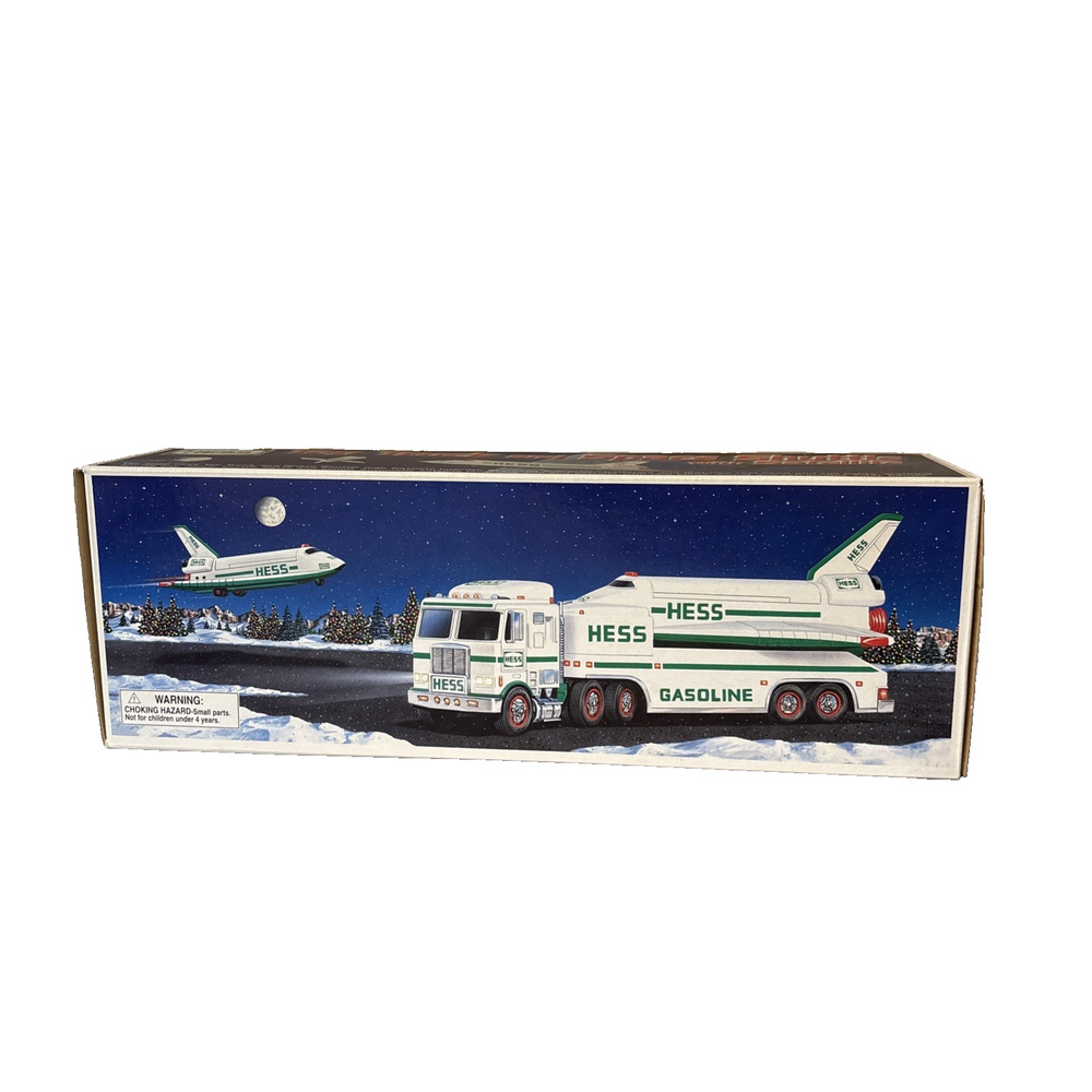 HESS 1999 Toy Truck & Space Shuttle w/ Satellite New in box Vintage Collectable